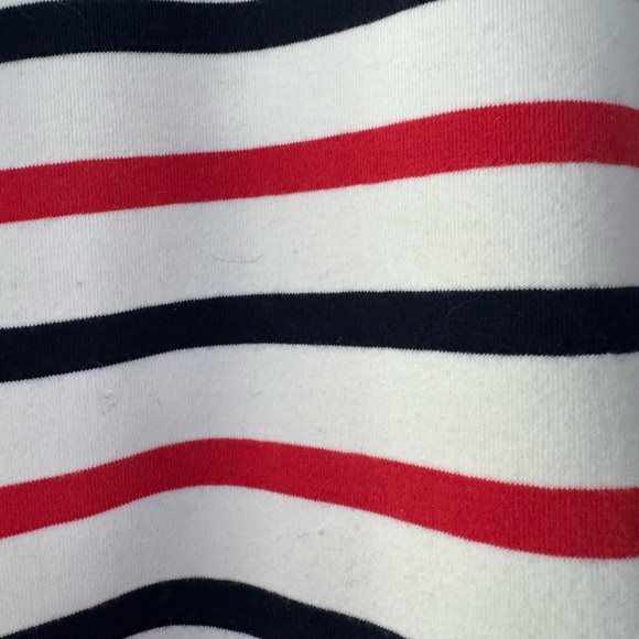 Men’s Kiel James Patrick Striped Half-Zip Sweater - White, Black, Red size xl - Picture 4 of 5